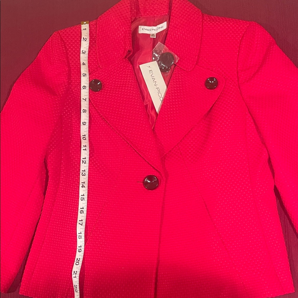 Evan Picone Vibrant Red Blazer